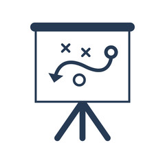 Presenting business strategy icon