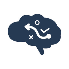 Strategic planning icon vector graphic