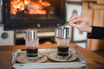 Making alternative vietnamese coffee