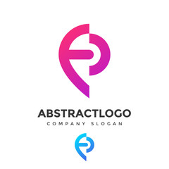 Initial Letter FC Technology Logo Design Data Company concept Idea