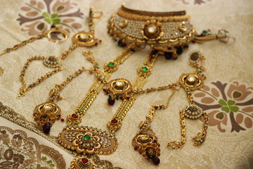 antique gold earrings with jewelry