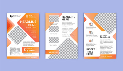 Flyer Template Layout Design. Modern business design. Corporate Business Flyer, Report, Catalog, Magazine Mockup.