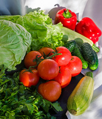 fresh vegetables on the table