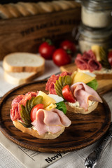 Czech open sandwich Chlebicky 