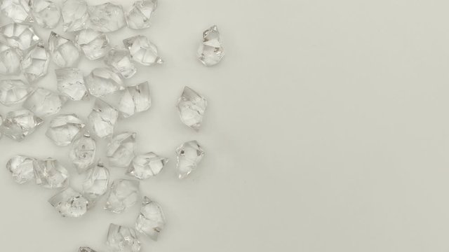 Synthetic diamonds view from above