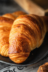 croissant on a plate
