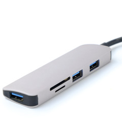 USB hub, SD and micro sd memory card isolated on white background, for computer and camera storage, backup information.