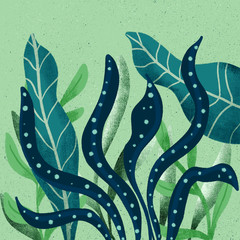 Cute plant background illustration  © IlzeLuceroPhoto