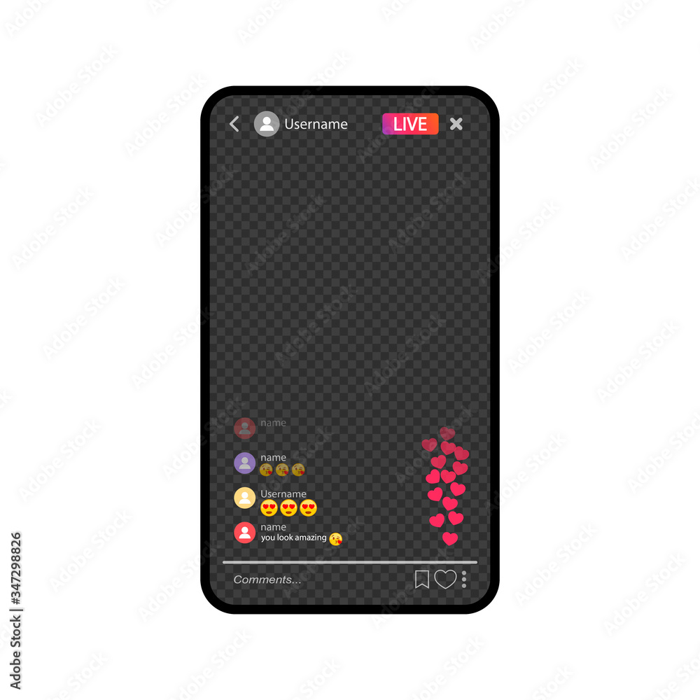 Poster mockup of video streaming app on a smartphone. streaming video. the template for the the social netw