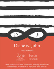 Abstract Eternal Love Wedding Invitation