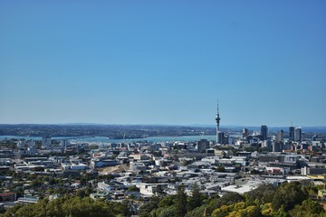 Obraz premium New Zealand, Auckland is a large metropolitan city in the North Island of New Zealand. This city is a multi-cultural hub of food and wine, music, art and culture.