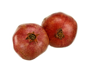 Juicy pomegranate fruit Isolated on a white background.