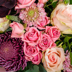 Bouquet of pink roses.