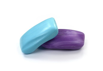 Soap bar with foam isolated on black  background. Wet bar of soap. Antivirus. Coronavirus (CoV). Fighting virus.