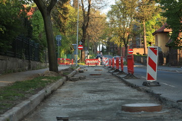 remont  ulicy  wymiana  asfaltu © Mirosaw