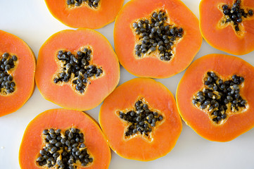 Yellow Sweet Papaya, Tropical Fruit Full of Vitamin C and Enzyme.  Digestion Aids.  