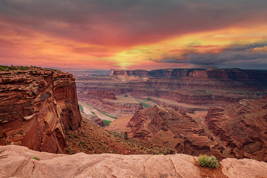 Dead Horse Point Sunset on the Colorado River Sunset