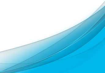 Abstract background waves. White and cyan blue abstract background for business card or wallpaper