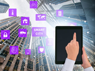 Smart city in innovation concept