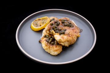 Italian food Lemon chicken Piccata