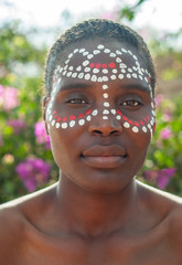 portrait tribal  African woman