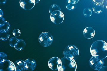 Green, blue blurred Easter background