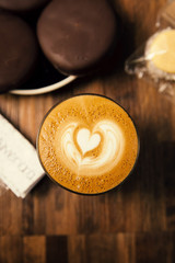 cup of coffee with heart
