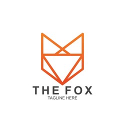 Fototapeta premium Fox logo with modern concept. Vector icon fox design