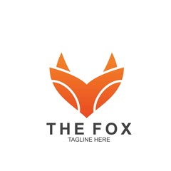 Fox logo with modern concept. Vector icon fox design