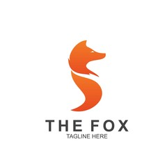 Obraz premium Fox logo with modern concept. Vector icon fox design