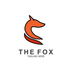 Fox logo with modern concept. Vector icon fox design