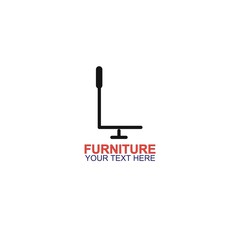 Modern Furniture Vector Logo template