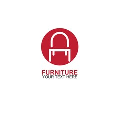 Modern Furniture Vector Logo template