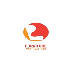 Modern Furniture Vector Logo template