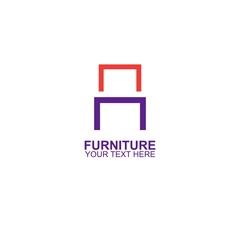 Modern Furniture Vector Logo template