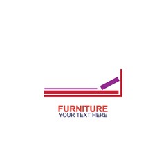 Modern Furniture Vector Logo template