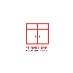 Modern Furniture Vector Logo template