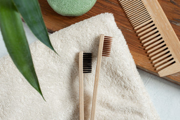 wooden toothbrush and personal hygiene products
