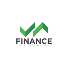 Finance Logo Design Vector Illustration