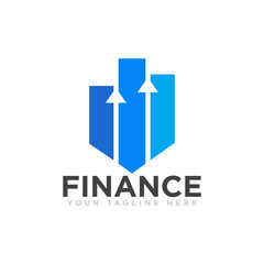 Finance Logo Design Vector Illustration