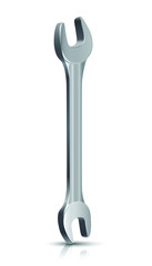 3d realistic vector plumber master  instrument, spanner. Isolated on white background.