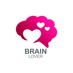 Love and brain logo