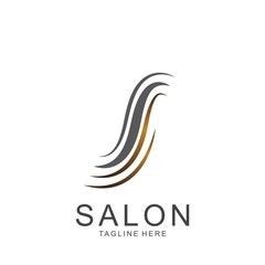 Obraz premium Modern Hair Salon Logo Design