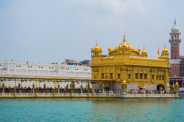 The Harmindar Sahib, also known as Golden Temple Amritsar
