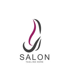 Obraz premium Modern Hair Salon Logo Design