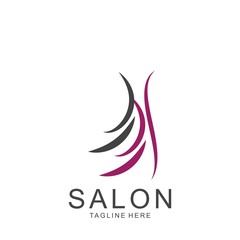 Modern Hair Salon Logo Design