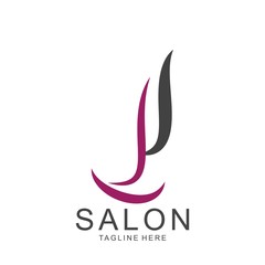 Modern Hair Salon Logo Design