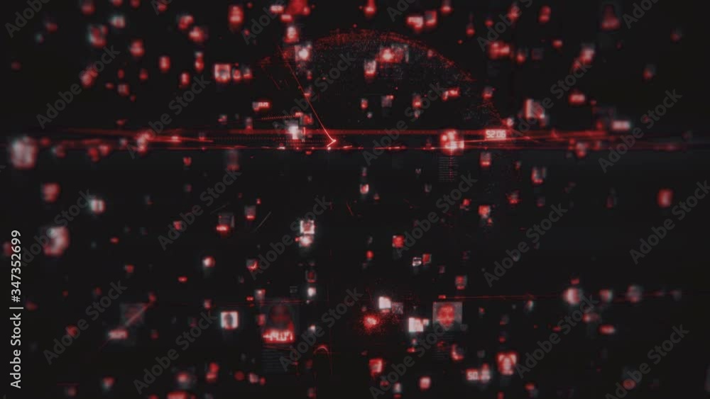 Poster social network concept with connecting people portraits linked by bright red lines on the background
