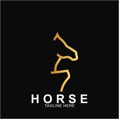 Horse Logo with modern concept