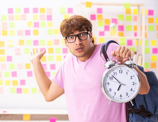 Student preparing for exams with many conflicting priorities